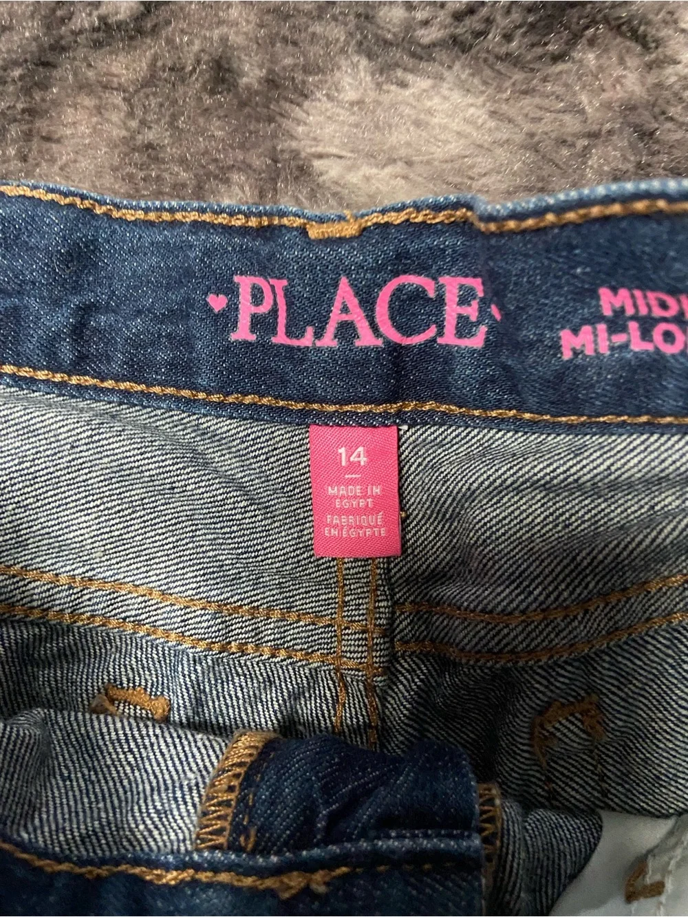 The Children's Place Dark Blue Distressed Roll Cuff Denim Shorts